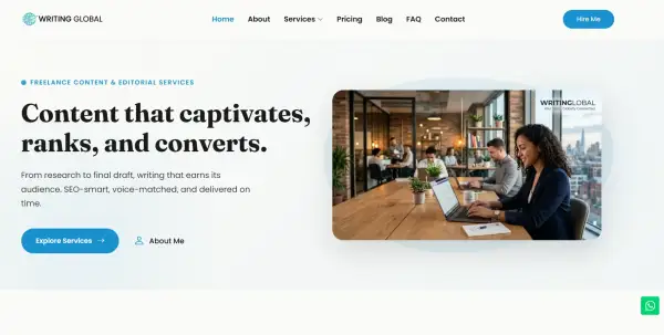 Writinglobal – Full Website Rebuild
