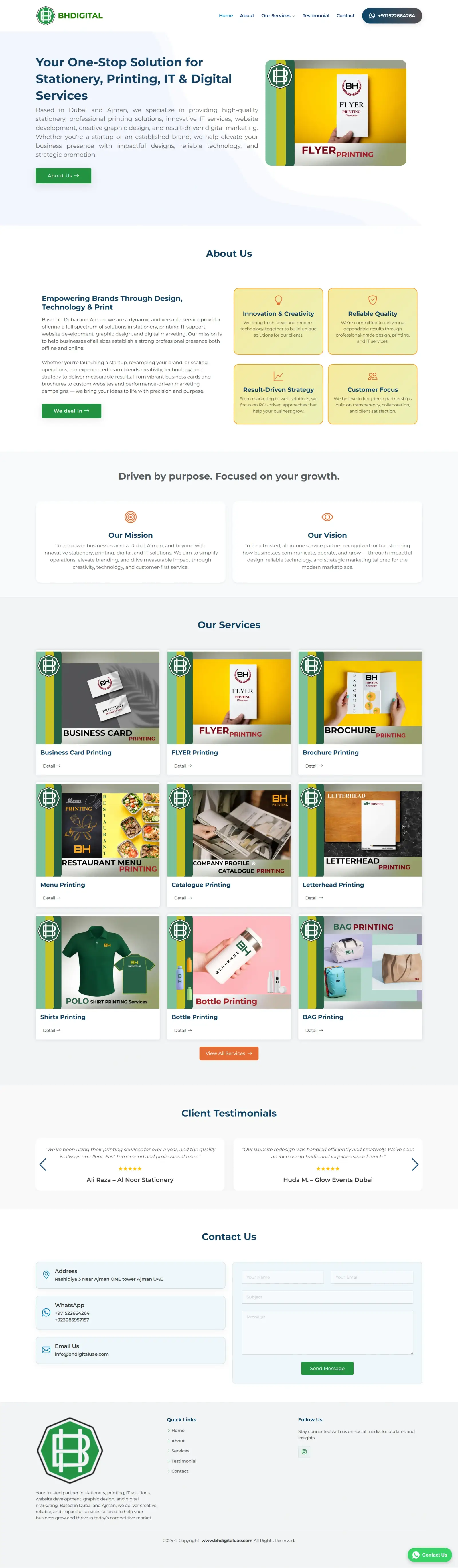 BH-Digital — Multi-Service Business Website